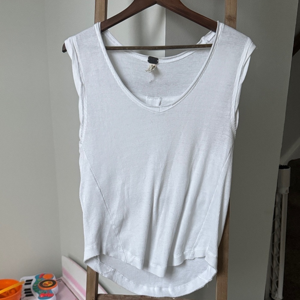 We The Free White Tank Top
